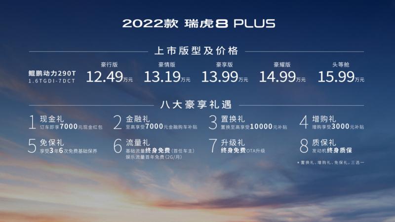 2022款瑞虎8 PLUS